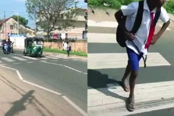 யாழில் அழகுக்காக வரையப்பட்ட பாதசாரிகள் கடவைகள்! சிரமப்பட்ட மாணவன்