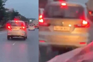 ஆம்புலன்ஸில் உயிருக்கு போராடும் நபர்...வழி விடாமல் காரை ஓட்டும் நபர் -  அதிர்ச்சியை ஏற்படுத்திய வீடியோ