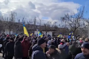 ரஷ்ய கட்டுப்பாட்டு பகுதியில் வெடித்த போராட்டம்: பரபரப்பு வீடியோ காட்சிகள்