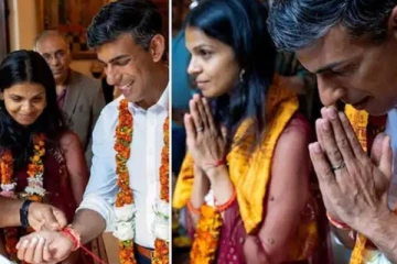 ‘கோ பூஜை’ செய்த ரிஷி - கலாச்சாரம் மாறாத பிரதமர் வேட்பாளருக்கு குவியும் பாராட்டுகள்!