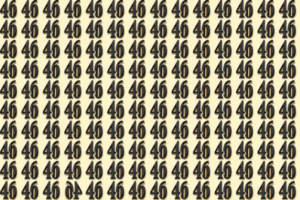 6 வினாடிகளுக்குள் 46ல் தலைகீழான 46ஐக் கண்டுபிடிக்க முடியுமா? | Optical Illusion Within 6 Sec Spot The Inverted 46