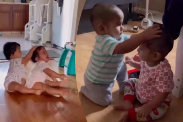 12 மில்லியன் பேர் ரசித்த இரட்டை குழந்தைகளின் அட்டூழியம்... நிச்சயம் கவலையை மறந்திடுவீங்க