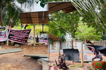 காற்றின் கொடூரத்தால் நூலிழையில் உயிர்தப்பிய கேப்பாப்புலவு போராட்டக்காரர்கள்