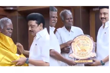 ‘தகைசால் தமிழர்’ விருது - முதலமைச்சர் மு.க.ஸ்டாலினை நேரில் சந்தித்து நன்றி தெரிவித்த நல்லக்கண்ணு...!
