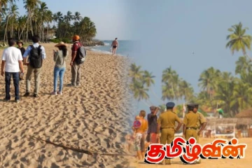 இலங்கை மனைவியுடன் கடலுக்கு சென்ற வெளிநாட்டவர் மரணம்