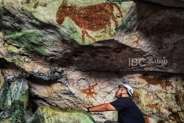 சிவப்பு நிற கை.! உலகின் பழமையான குகை ஓவியம் கண்டுபிடிப்பு | Worlds Oldest Cave Art Discovered In Indonesias