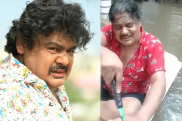 வீட்டின் முன் தேங்கியுள்ள மழை நீரில் போட் சவாரி செய்து கொண்டாடும் நடிகர் மன்சூர் அலிகான்- சூப்பர் வீடியோ