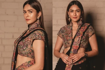 நடிகை மிருனாள் தாகூர் சேலையில் கியூட் போட்டோஷூட்