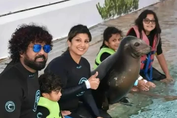 கணவருடன் ஜாலி ட்ரிப்பில் ரம்பா! புதிய விருந்தாளியுடன் ஜொலிக்கும் மகள்கள்