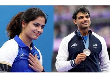 டும் ..டும்..நட்சத்திர ஜோடியாக மாறும் நீரஜ் சோப்ரா- மனுபாக்கர்? இணையத்தில் வைரலாகும் வீடியோ