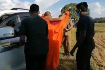 ஞானசார தேரருக்கு பாதுகாப்பு வழங்கிய கருப்பு உடை பாதுகாப்பு பிரிவினர்!