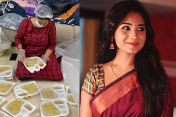 கொரோனா நோயாளிகளுக்கு உணவளிக்கும் தமிழ் சீரியல் நடிகை சரண்யா!  மனதை உருக்கும் பதிவு