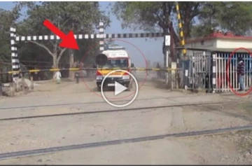 அவசரமாக வந்த ஆம்புலன்ஸ்.. கேட்மேன் செய்த செயல்.. திக்... திக்... வீடியோ