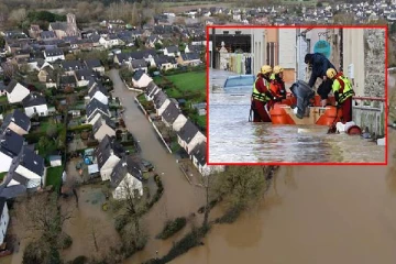 பிரான்சில் பெட்ரோ புயல் தாக்கம் ; 4 மாகாணங்களுக்கு சிவப்பு எச்சரிக்கை