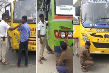 அனாவசியமாக ஹாரன் அடித்த டிரைவர்கள் - போலீசார் கொடுத்த நூதன தண்டனை