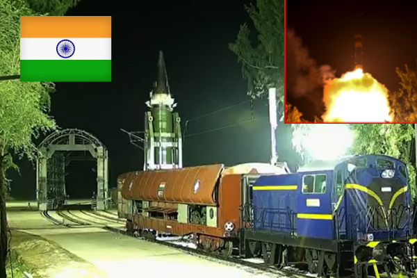 India Agni Prime Missile, Agni Prime Missile test, India Rail missile launcher, DRDO