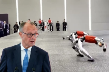 ஜேர்மன் ஜனாதிபதி சீனாவுக்கு சுற்றுப்பயணம்: ரோபோக்கள் வழங்கிய உற்சாக வரவேற்பு