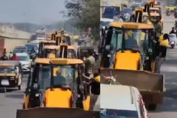 புதுவிதமான புல்டோசர் திருமணம்! இணையத்தை ஈர்க்கும் காணொளி