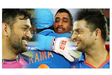 சுரேஷ் ரெய்னா சுயசரிதை புத்தக்கத்துடன் தோனி! டுவிட்டரில் வைரல்