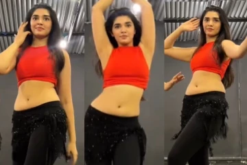 கிரித்தி ஷெட்டியின் பெல்லி டான்ஸ்.. விஜய் பாட்டுக்கு கிளாமராக ஆடிய வீடியோ