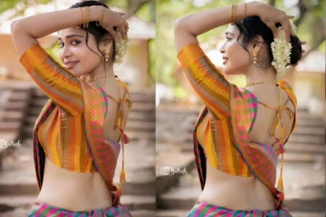 கிராமத்து பெண்ணாக மாறிய நடிகை தர்ஷா குப்தா.. சேலையில் அழகிய போஸ்