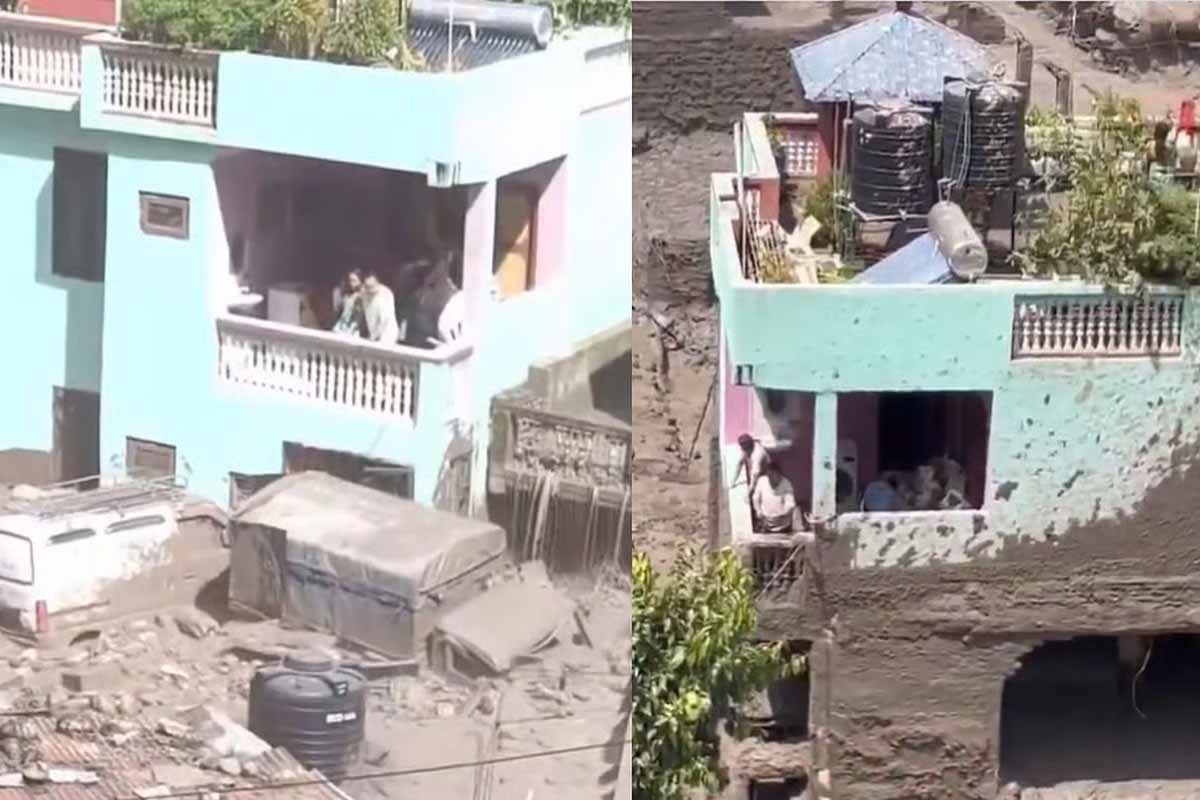 நேபாள வெள்ளத்தில் தப்பிய பச்சை வீடு | The Green Building Not Fall Nepal Flood