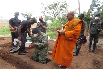 குருந்தூர்மலை விகாரைக்கான பொது மண்டபத்துக்கு அடிக்கல் நாட்டி வைப்பு