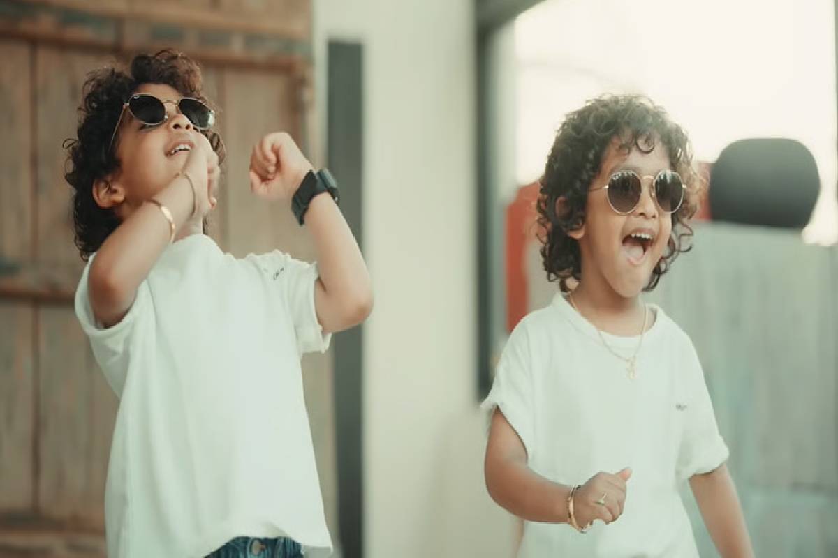 அடாவடி பாடலுக்கு குத்தாட்டம் போட்ட நயன்தாரா மகன்கள்... படுவைரலாகும் காணொளி! | Nayanthara Sons Dance For Lik Adaavadi Song Viral