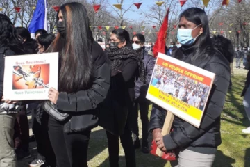 பிரான்ஸ் பாராளுமன்றம் முன் ஈழத்தமிழர்களின் நீதி வேண்டிய போராட்டம்