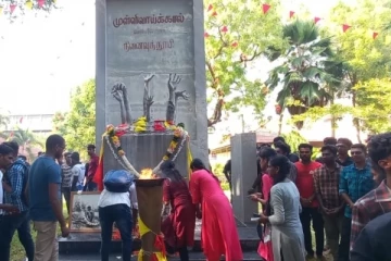 யாழ் பல்கலையில் உணர்வுபூர்வமாக இடம்பெற்ற முள்ளிவாய்க்கால் நினைவேந்தல்(Photos)