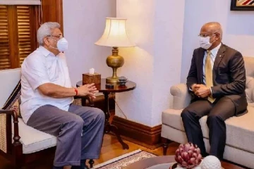 இலங்கை மற்றும் மாலைதீவு ஜனாபதிகள் சந்திப்பு