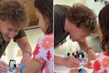 மகளின் கைவிரல் நகங்களுக்கு வர்ணம் பூசிய மார்க் ஜுக்கர்பெர்க்! வைரல் வீடியோ