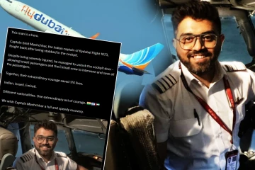 கத்திக்குத்துக்குப் பின்னரும் விமானத்தை காப்பாற்றிய இந்திய விமானி! குவியும் பாராட்டு