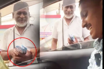 முஸ்லிம் தந்தை ஒருவரை வீதியில் கண்ட பெரும்பான்மையின இளைஞனின் நெகிழ்ச்சியான செயல்