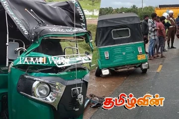 கிளிநொச்சி பரந்தன் பகுதியில் விபத்து : மூவர் படுகாயம்