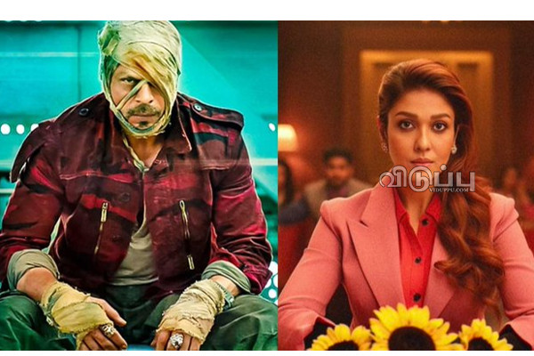 இணையத்தில் லீக்காகிய நயன்தாராவின் ஜவான் லுக் புகைப்படம்!! செய்கை செய்யும் அட்லீ | Nayantharas Look From Jawan Leaked On Internet