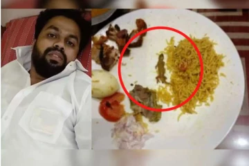 மட்டன் பிரியாணியில் கிடந்த பல்லி  - அதிர்ச்சியில் மருத்துமனையில் அனுமதிக்கப்பட்ட இளைஞர்