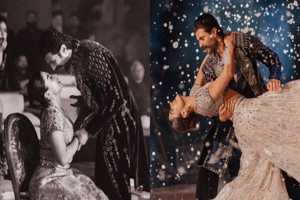 மண்டியிட்ட ரஷ்மிகா... வெட்கப்பட்ட விஜய்தேவர் கொண்டா- வெளியான சங்கீத் போட்டோஸ் | Vijay Deverakonda Rashmika Mandanna Sangeet Photos மண்டியிட்ட ரஷ்மிகா... வெட்கப்பட்ட விஜய்தேவர் கொண்டா- வெளியான சங்கீத் போட்டோஸ் | Vijay Deverakonda Rashmika Mandanna Sangeet Photos