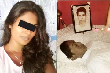 මුළු රැයක් 26 හැවිරිදි බිරිඳ විසින් ස්වාමිපුරුෂයාට පහරදී ඝාතනය කළ හැටි මෙන්න..(PHOTOS)