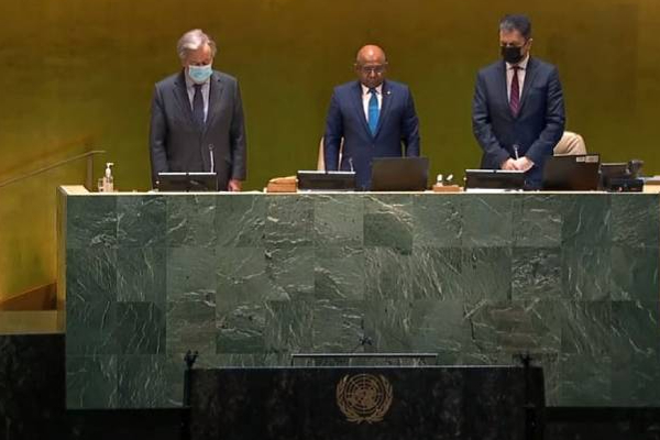 உக்ரைனுக்காக ஐ.நா சிறப்பு அவசர கூட்டத்தில் ஒரு நிமிட மௌன அஞ்சலி! | Ukraine Russia War Attack Stop Un Abulla Shahid உக்ரைனுக்காக ஐ.நா சிறப்பு அவசர கூட்டத்தில் ஒரு நிமிட மௌன அஞ்சலி! | Ukraine Russia War Attack Stop Un Abulla Shahid