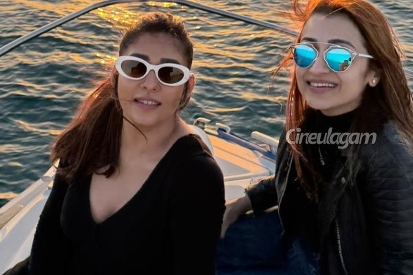 வெளிநாட்டில் சொகுசு படகில் நயன்தாரா மற்றும் த்ரிஷா.. வைரல் புகைப்படங்கள் | Trisha And Nayanthara Party On A Yacht In Dubai