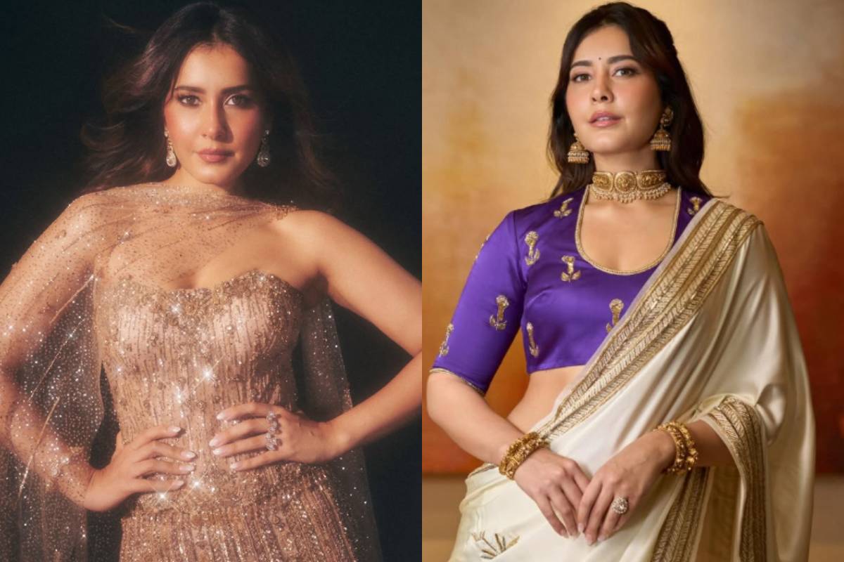 35 வயதான ராஷி கண்ணாவின் கிளாமர் போட்டோஷூட்.. | Dharman Raashii Khanna Black Dress Photoshoot