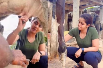 சீரியலில் நடிப்பதை தாண்டி பால் பண்ணை தொடங்கிய பிரபலம்- பால் கறக்கும் வீடியோவை வெளியிட்ட நடிகை, யார் பாருங்க