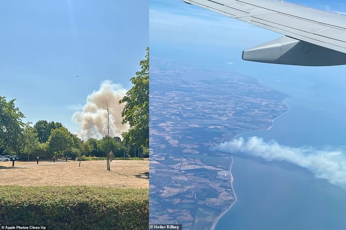 wildfire in suffolk