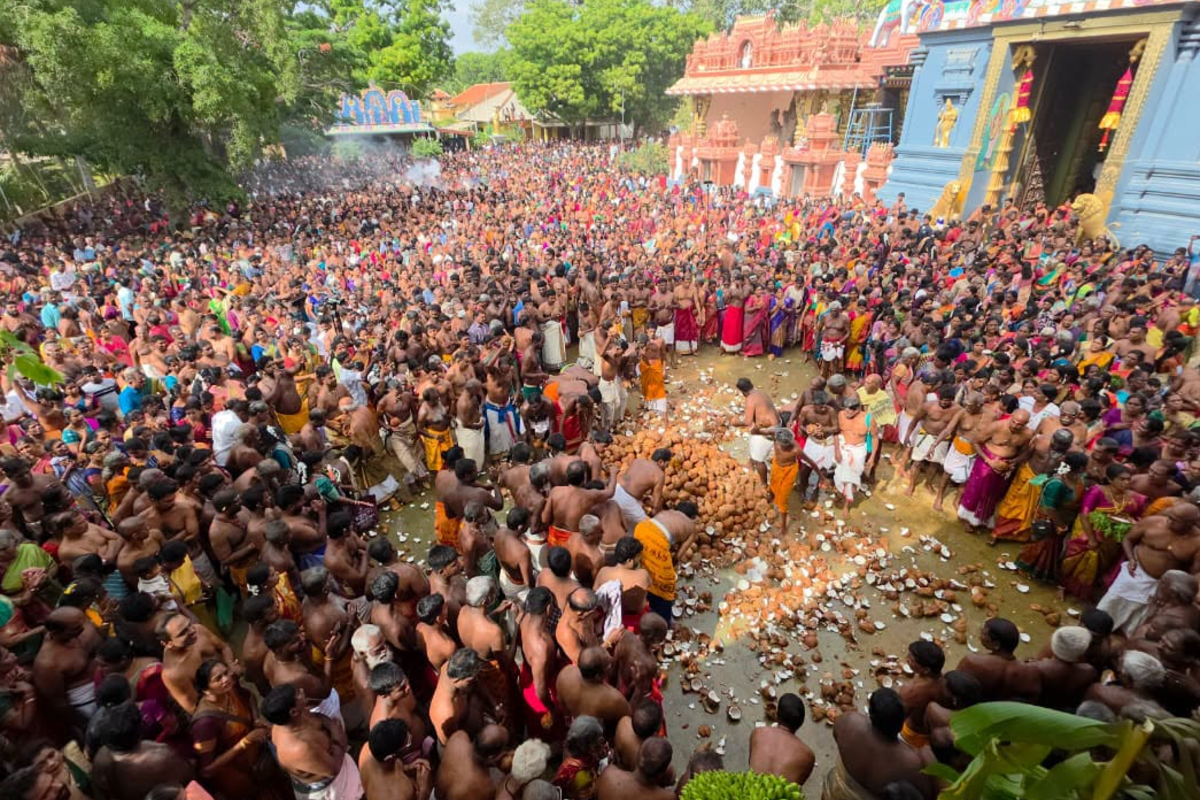 யாழ்ப்பாணம் தெல்லிப்பழை துர்க்காதேவி இரதோற்சவம் ; அலைகடலென குவிந்த பக்தர்கள் கூட்டம்! | Thellippalai Durga Devi Chariot Festival
