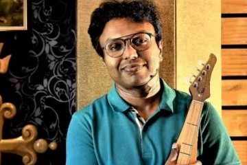 இரண்டாவது மனைவியுடன் முதலாம் ஆண்டு திருமண நாளை கொண்டாடும் பிரபல இசையமைப்பாளர்!