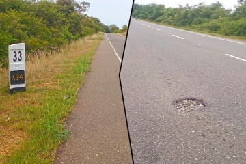 விபத்துக்களை ஏற்படுத்தக்கூடிய குழிகளை தவறவிட்ட வீதியபிவிருத்தித் திணைக்களம்: பயணிகள் விசனம்