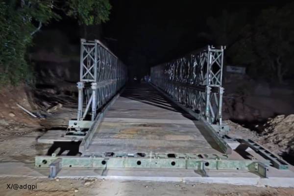 indian army built 3rd bailey bridge in sri lanka