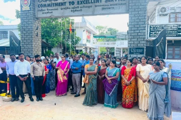 வவுனியாவில் சமுர்த்தி உத்தியோகத்தர் மீதான தாக்குதலை கண்டித்து போராட்டம் (PHOTOS)