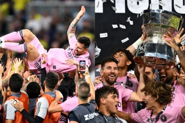 என்கிட்ட வேணாம் டீம் கிட்ட குடுங்க! மெஸ்சியின் நெகிழ்ச்சி செயல்..முதல் கோப்பையை வென்ற வீடியோ வைரல்